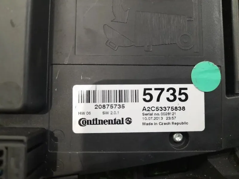 Pulsantiera Unità Autoradio 20875735 Opel Zafira C 2012