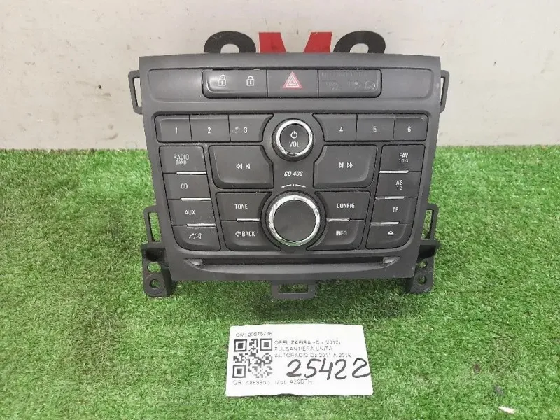 Pulsantiera Unità Autoradio 20875735 Opel Zafira C 2012