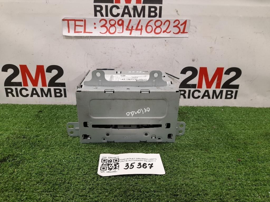 Unità Autoradio 22800670 Chevrolet Orlando 2011
