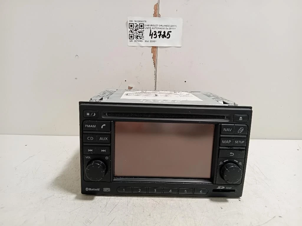 Unità Autoradio 7612830076 NAVIGATORE Chevrolet Orlando 2011
