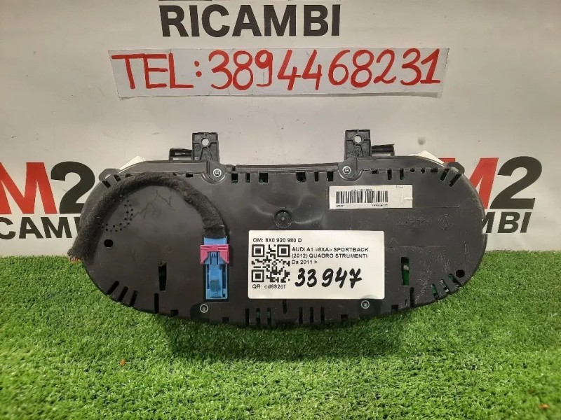 Quadro Strumenti 8X0 920 980 D Audi A1 8XA Sportback 2012