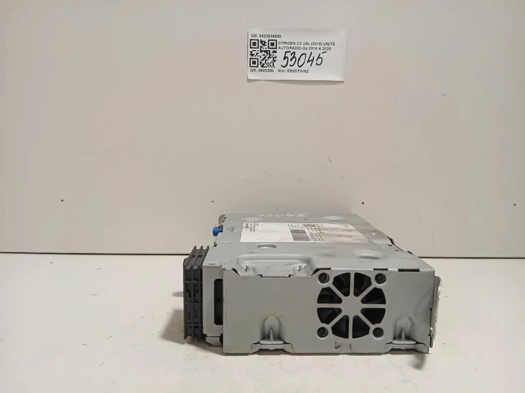 Unità Autoradio 9822939580 Citroen C3 III 2016