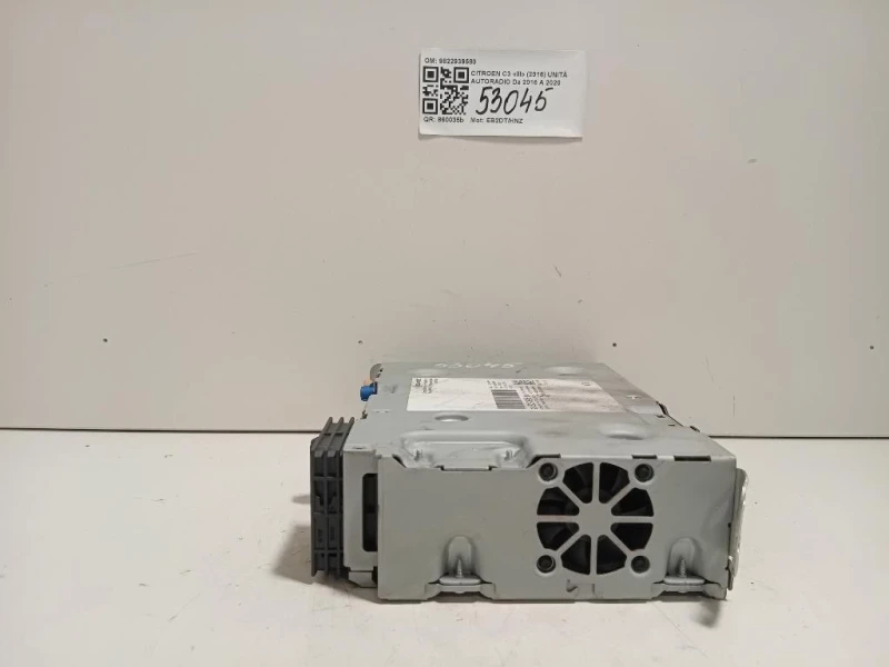 Unità Autoradio 9822939580 Citroen C3 III 2016