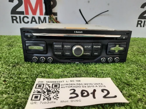 Unità Autoradio 16095832XT AUTO RADIO MODULO Citroen DS3 2010