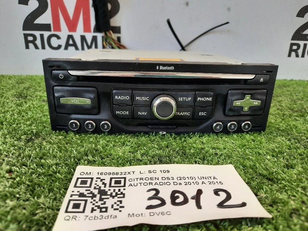 Unità Autoradio 16095832XT AUTO RADIO MODULO Citroen DS3 2010