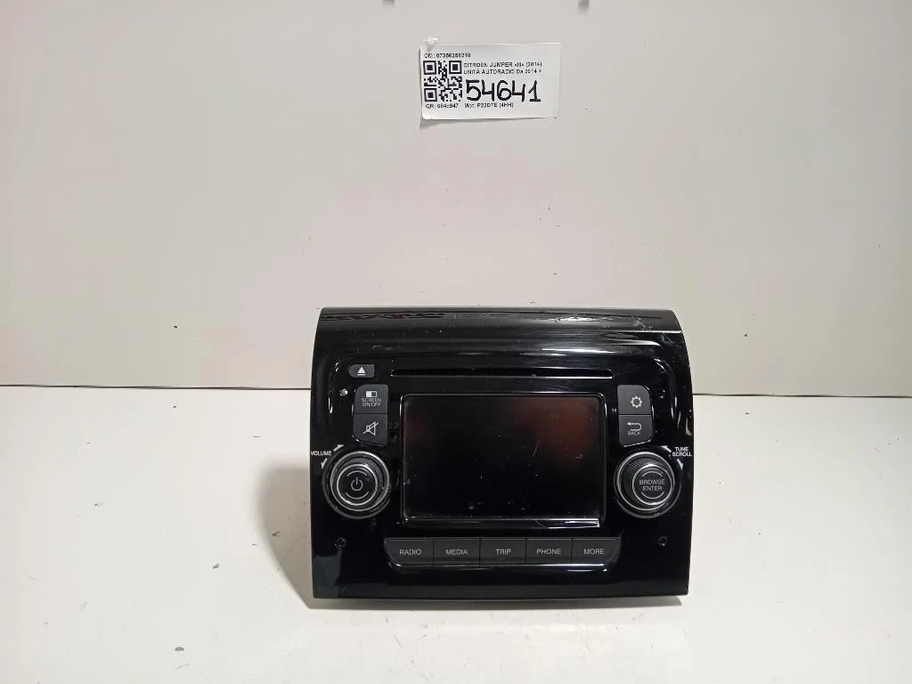 Unità Autoradio 07356258210 Citroen Jumper III 2014