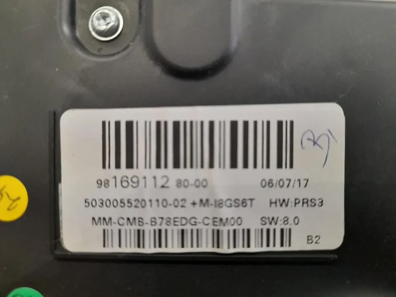 Quadro Strumenti 9816911280 Citroen C4 Grand Picasso II 2016