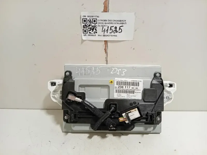 Quadro Strumenti 9820811780 Citroen DS3 Crossback 2018