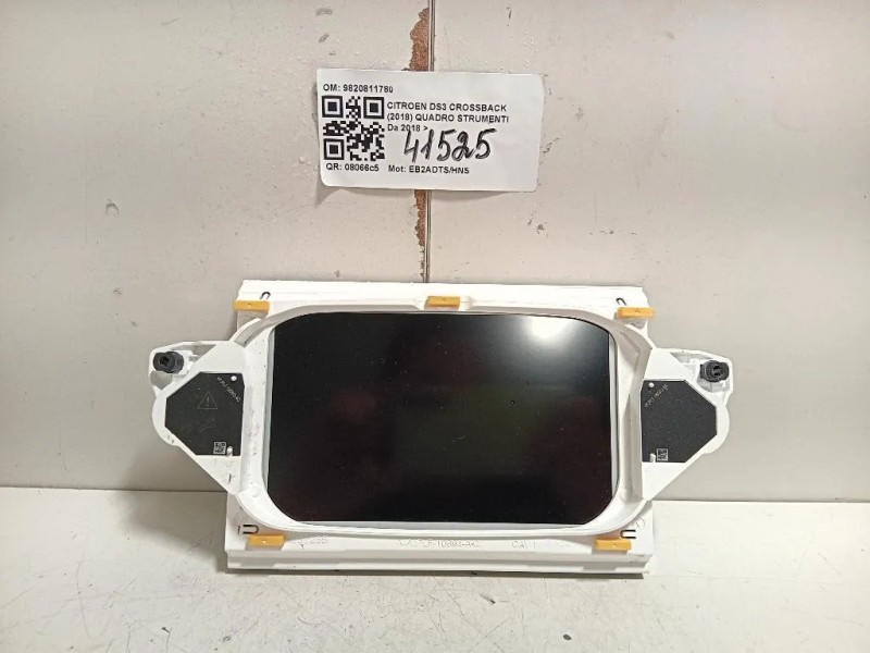 Quadro Strumenti 9820811780 Citroen DS3 Crossback 2018