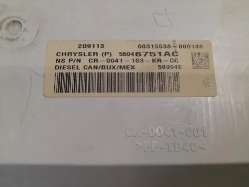 Quadro Strumenti 56046751AC Fiat Freemont 2011