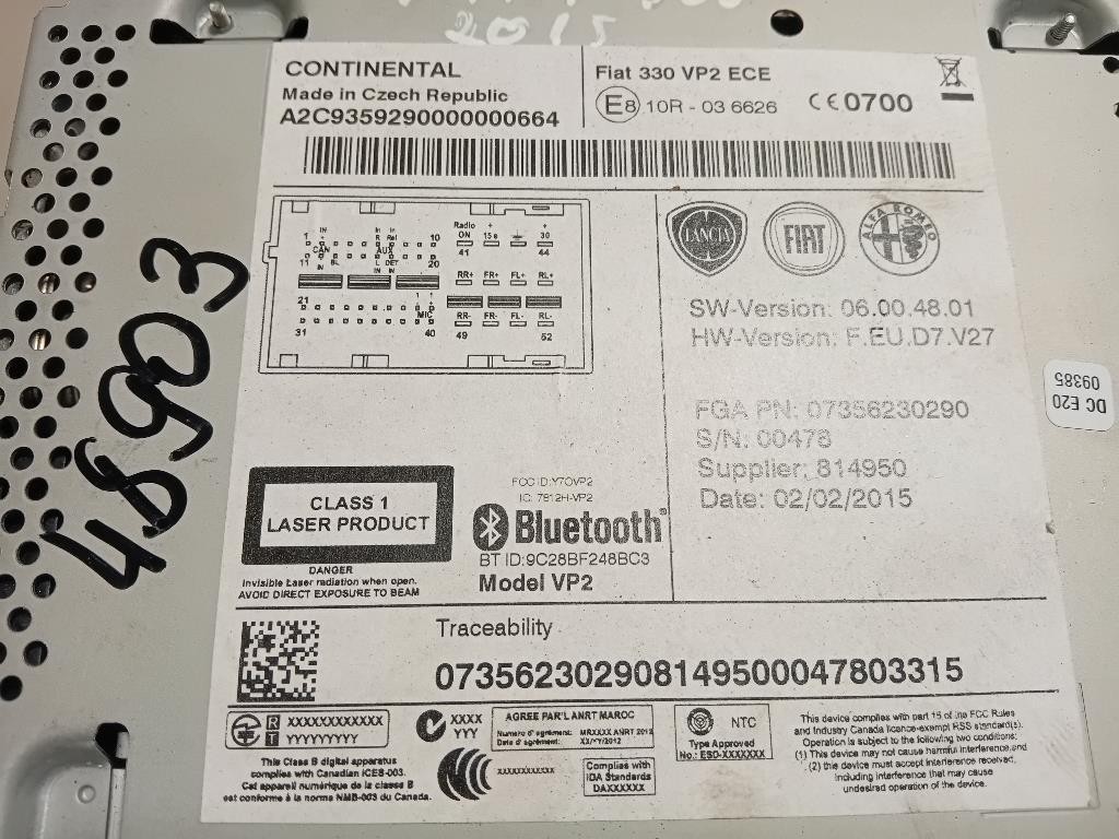 Quadro Strumenti 46801545 Fiat Panda II 2004