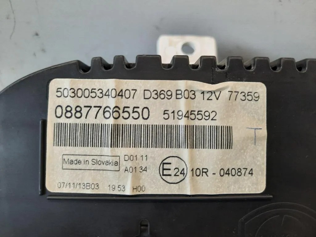Quadro Strumenti 51945592 Fiat Panda III 2012