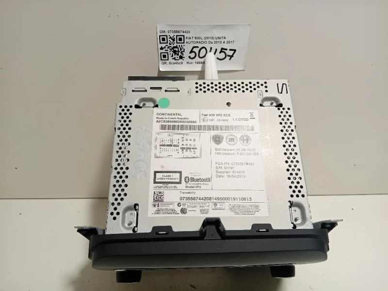 Unità Autoradio 07355674420 Fiat 500L 2013