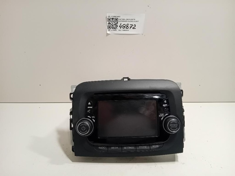 Unità Autoradio 07355674420 Fiat 500L 2013