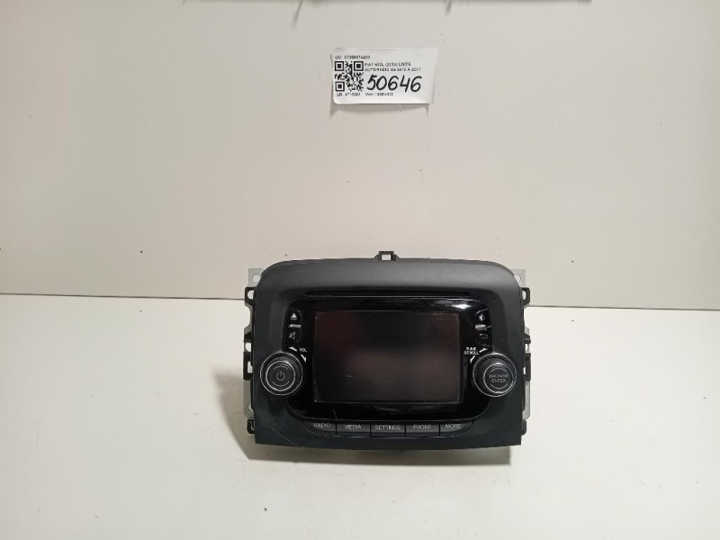 Unità Autoradio 07355674420 Fiat 500L 2013