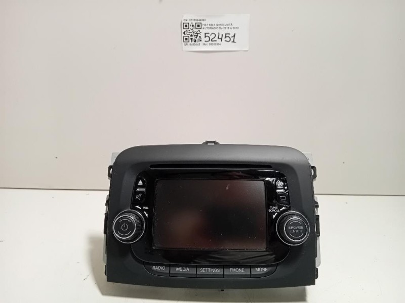 Unità Autoradio 07355944690 Fiat 500L 2013