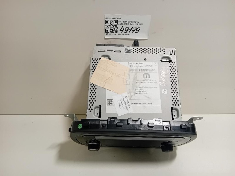 Unità Autoradio 07356379130 Fiat 500X 2015