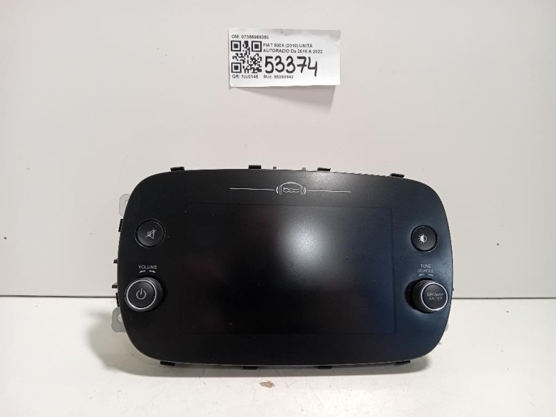 Unità Autoradio 07356966350 Fiat 500X 2018