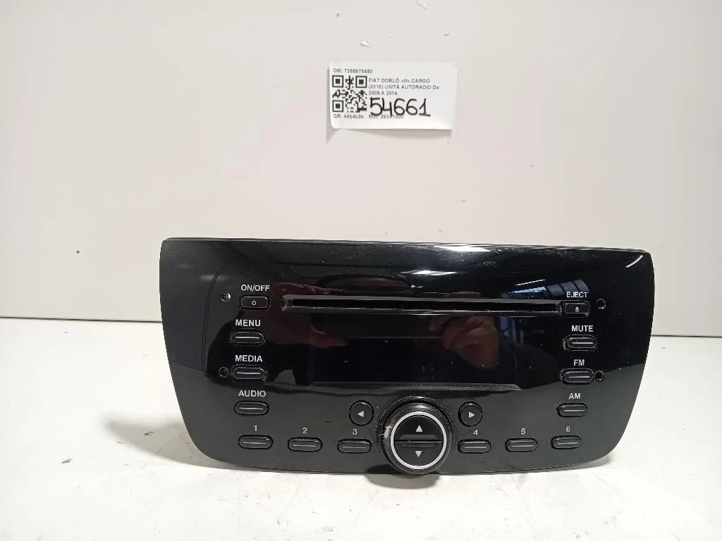 Unità Autoradio 7355978450 Fiat Doblò III Cargo 2010