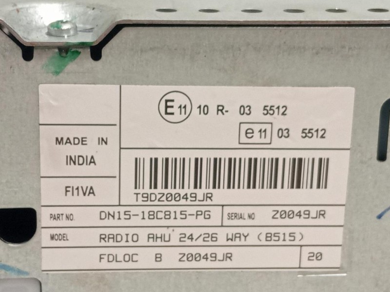 Unità Autoradio DN15-18C815-PG Ford Ecosport 2017