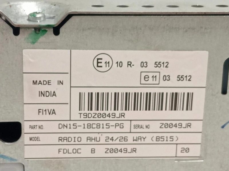 Unità Autoradio DN15-18C815-PG Ford Ecosport 2017