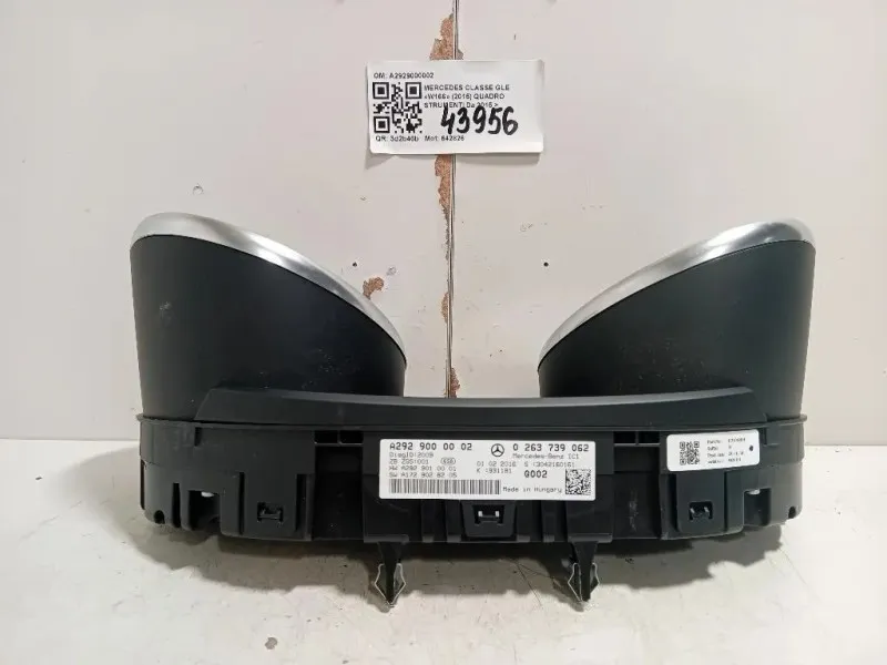 Quadro Strumenti A2929000002 Mercedes Classe GLE W166 2015