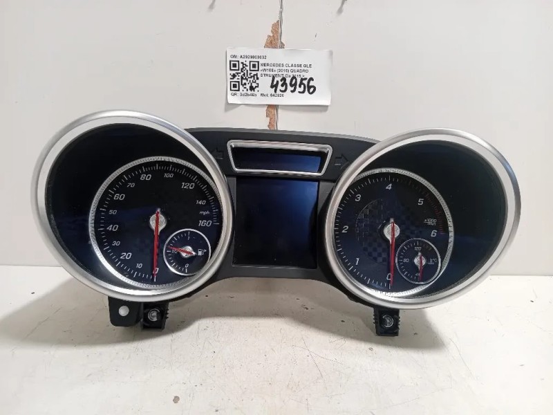 Quadro Strumenti A2929000002 Mercedes Classe GLE W166 2015