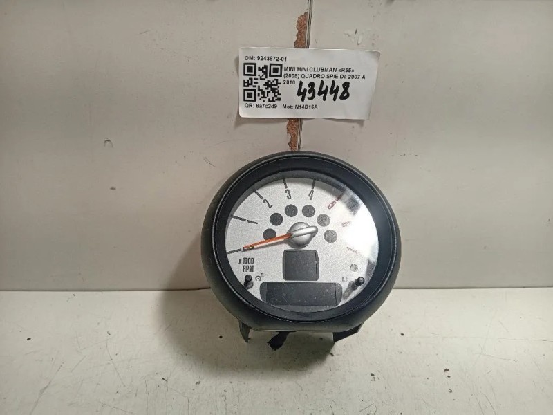 Quadro Strumenti 9243872-01 Mini MINI Clubman R55 2008