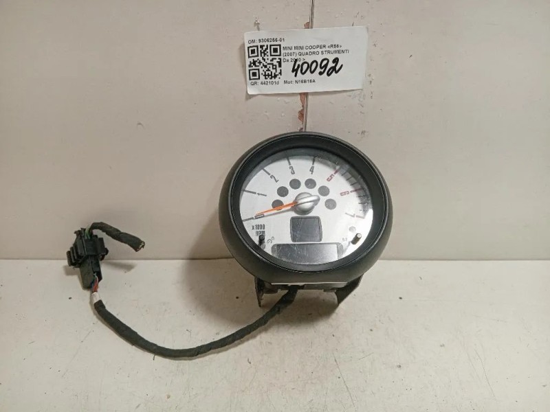 Quadro Strumenti 9306256-01 Mini MINI Cooper R56 2007
