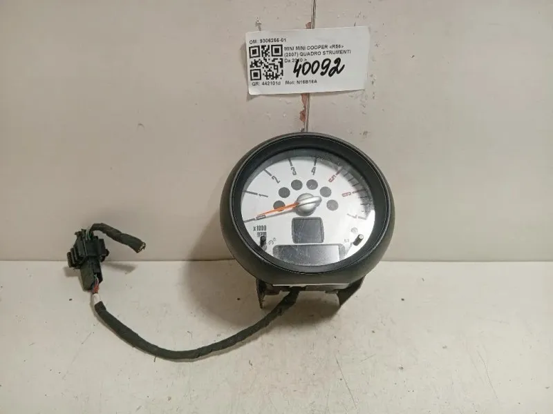 Quadro Strumenti 9306256-01 Mini MINI Cooper R56 2007