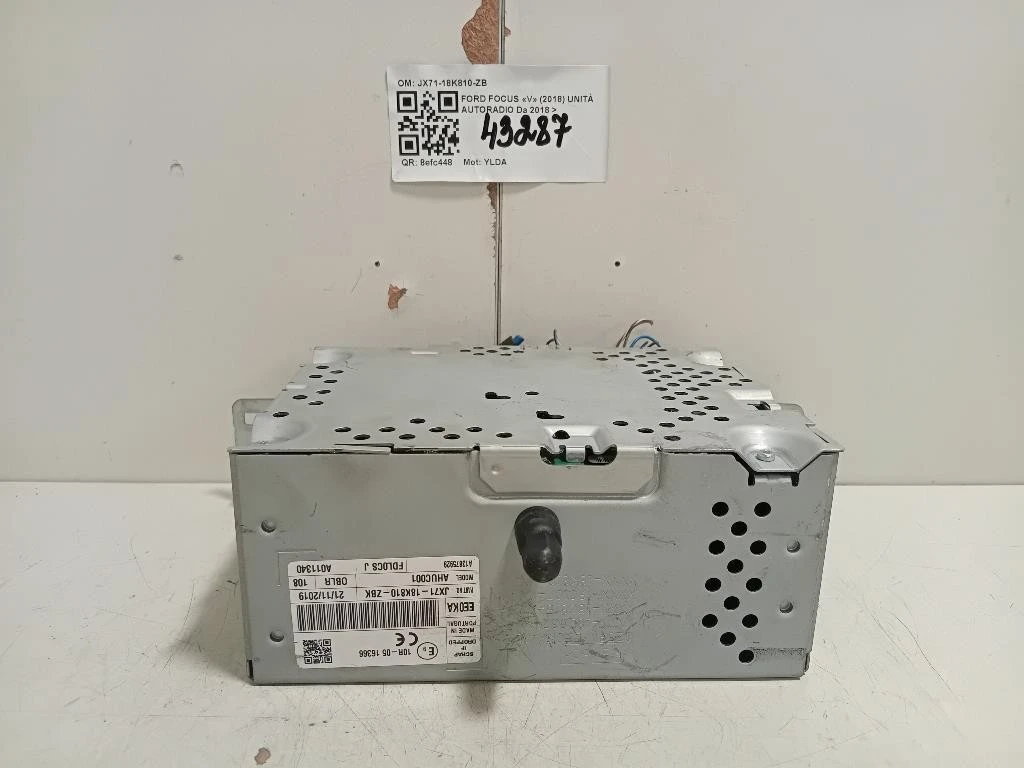 Unità Autoradio JX71-18K810-ZB Ford Focus V 2018