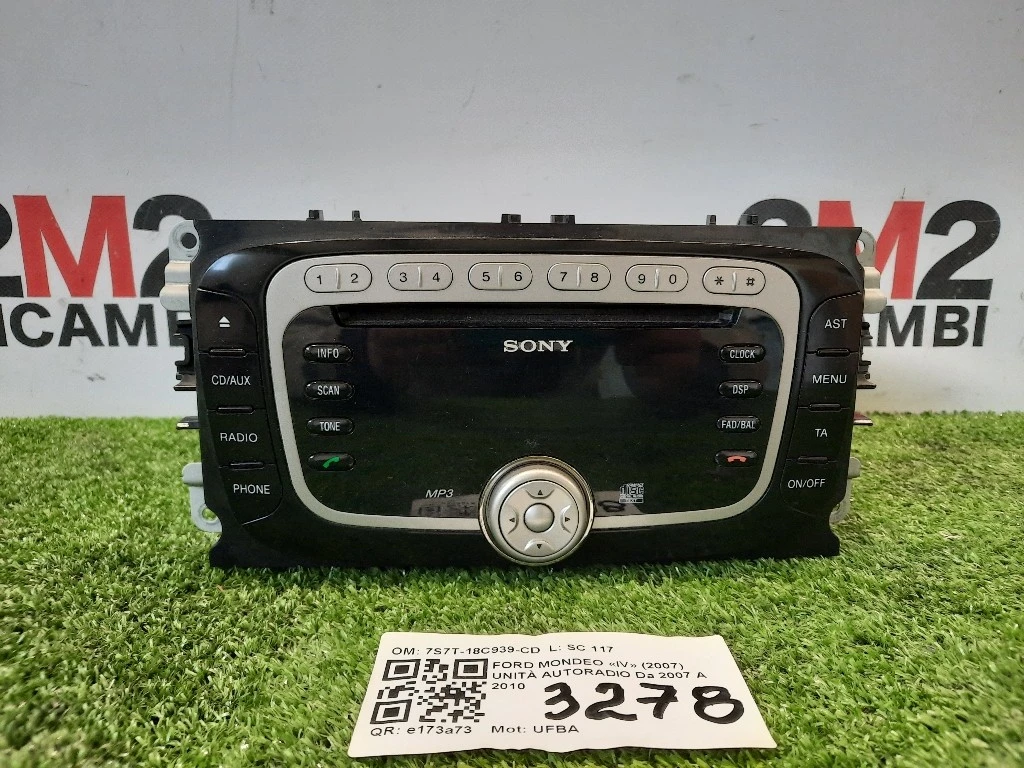 Unità Autoradio 7S7T-18C939-CD Ford Mondeo IV 2007