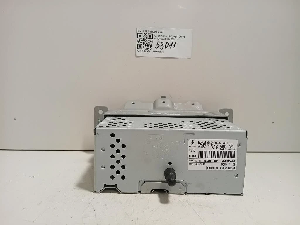 Unità Autoradio M1BT-18K810-ZNA Ford PUMA II 2024