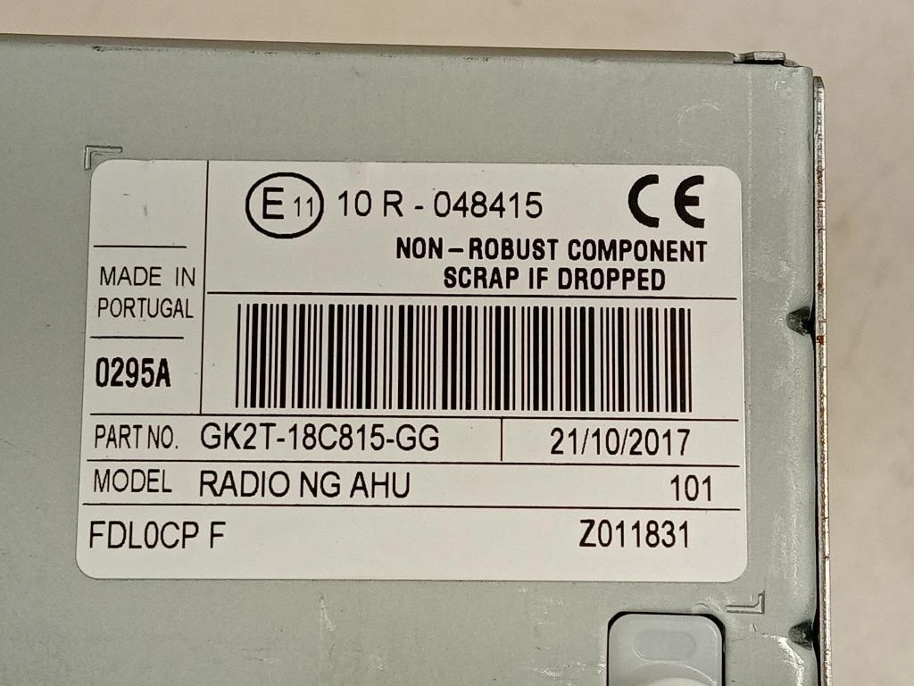 Unità Autoradio GK2T-18C815-GG Ford Transit Custom I 2013