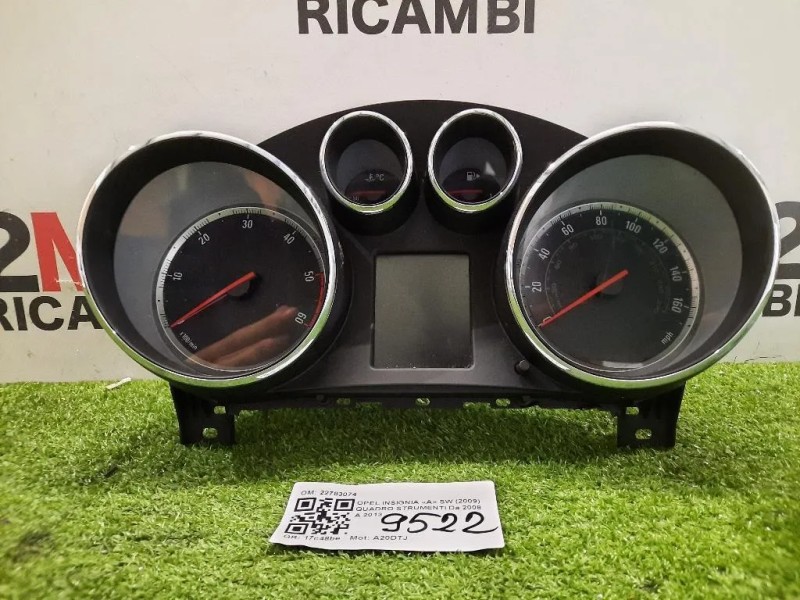 Quadro Strumenti 22783074 Opel Insignia A SW 2009