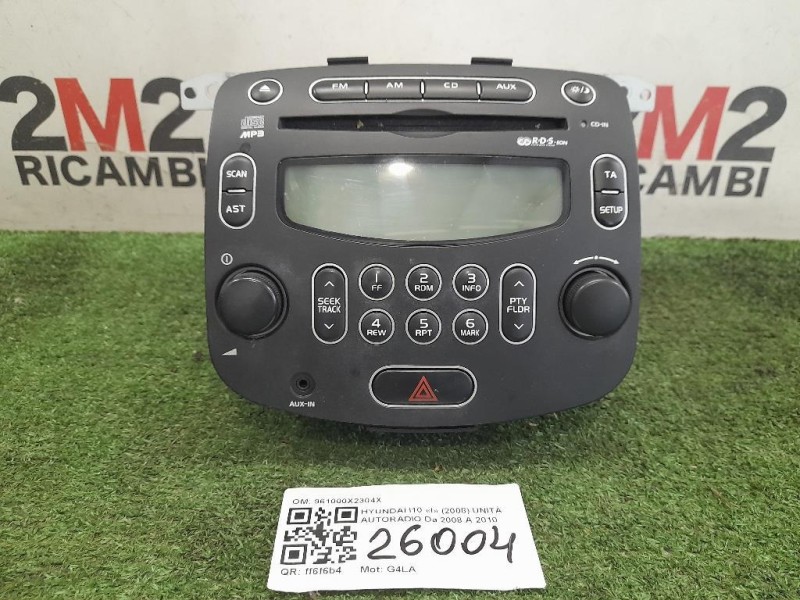 Unità Autoradio 961000X2304X Hyundai I10 I 2008