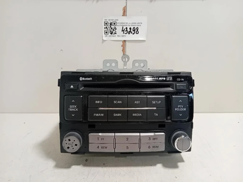 Unità Autoradio 961001J200 Hyundai I20 I 2009