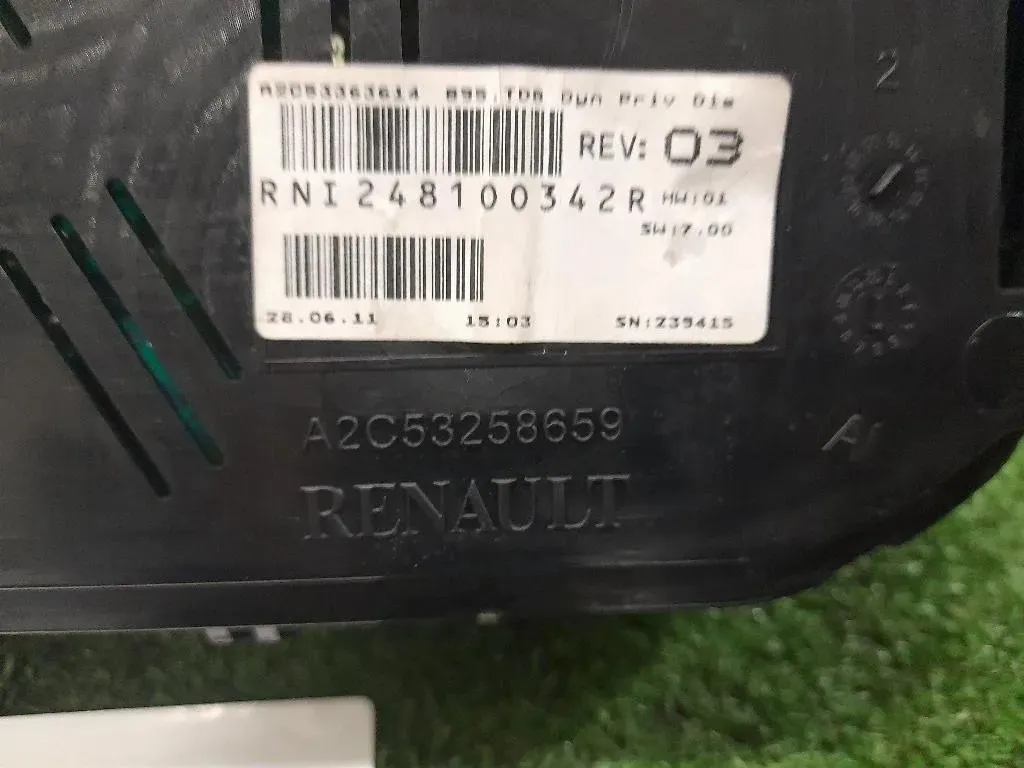 Quadro Strumenti A2C53258659 Renault Mégane III 2009