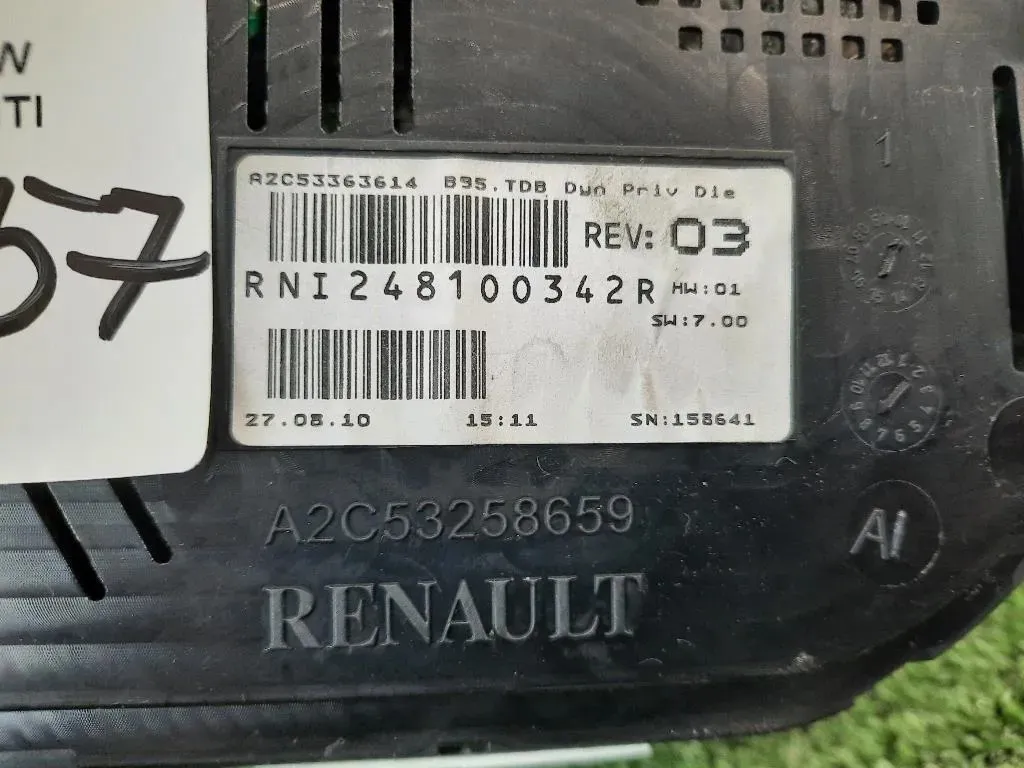 Quadro Strumenti 248100342R CONTACHILOMETRI Renault Mégane III SW 2009