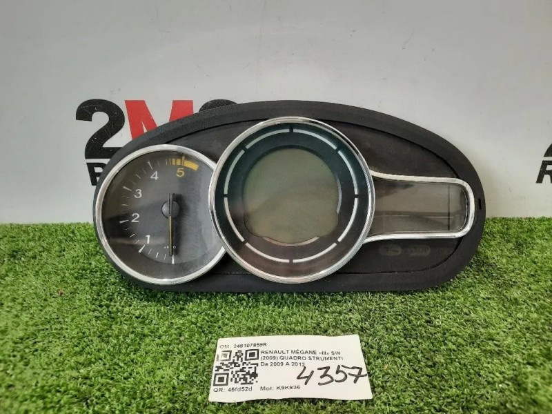 Quadro Strumenti 248100342R CONTACHILOMETRI Renault Mégane III SW 2009