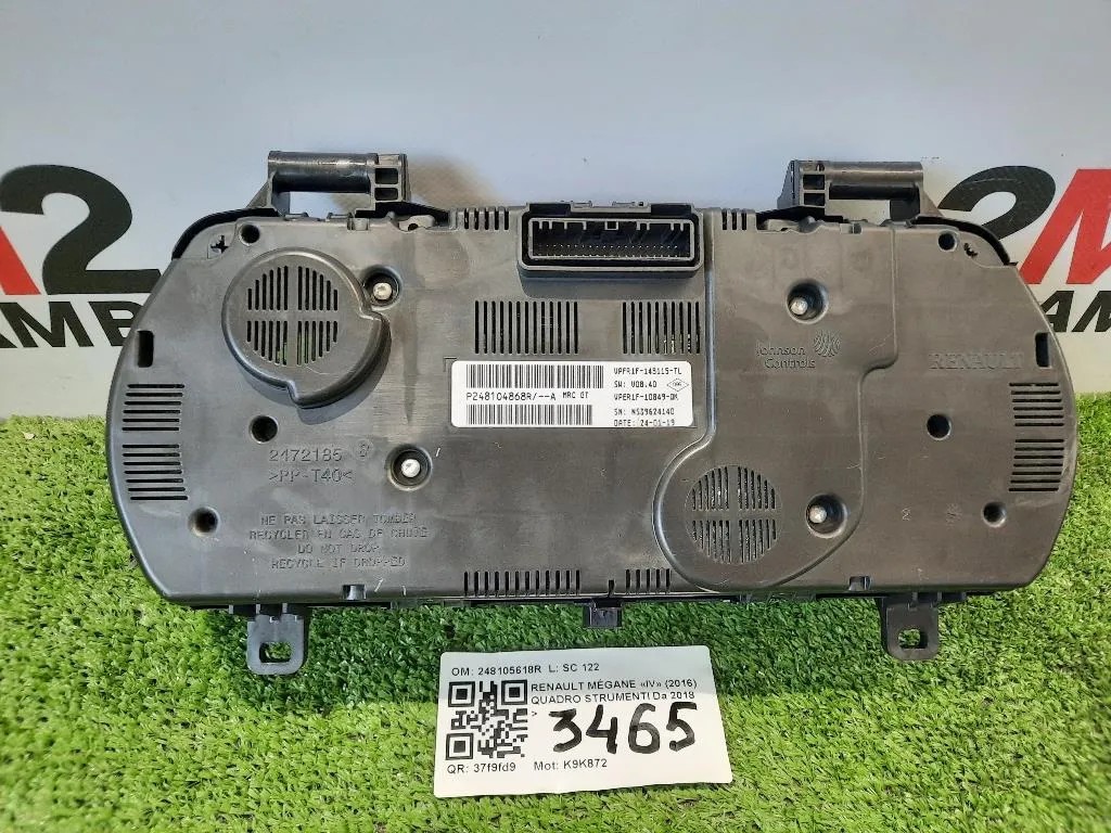 Quadro Strumenti 248105618R Renault Mégane IV 2016