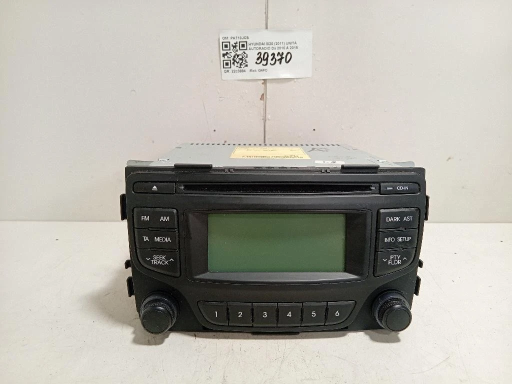 Unità Autoradio PA710JCB Hyundai IX20 2011