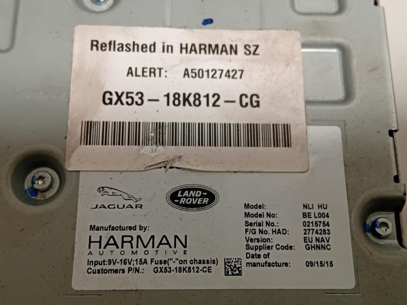 Unità Autoradio GX53-18K812-CG Jaguar XE 2015