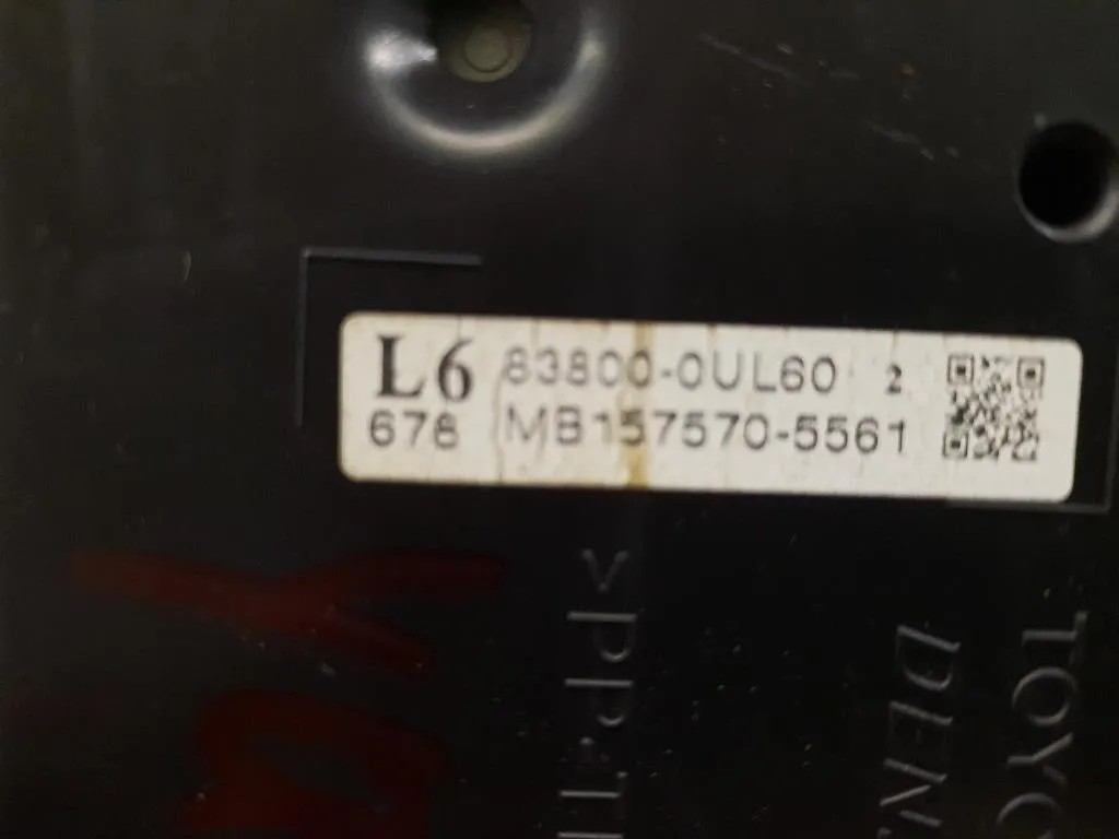 Quadro Strumenti 838000UL60 Toyota Yaris IV 2014