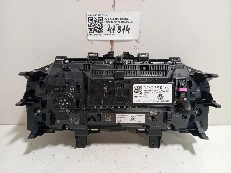 Quadro Strumenti 3G0 920 320 C Volkswagen Tiguan I 2011