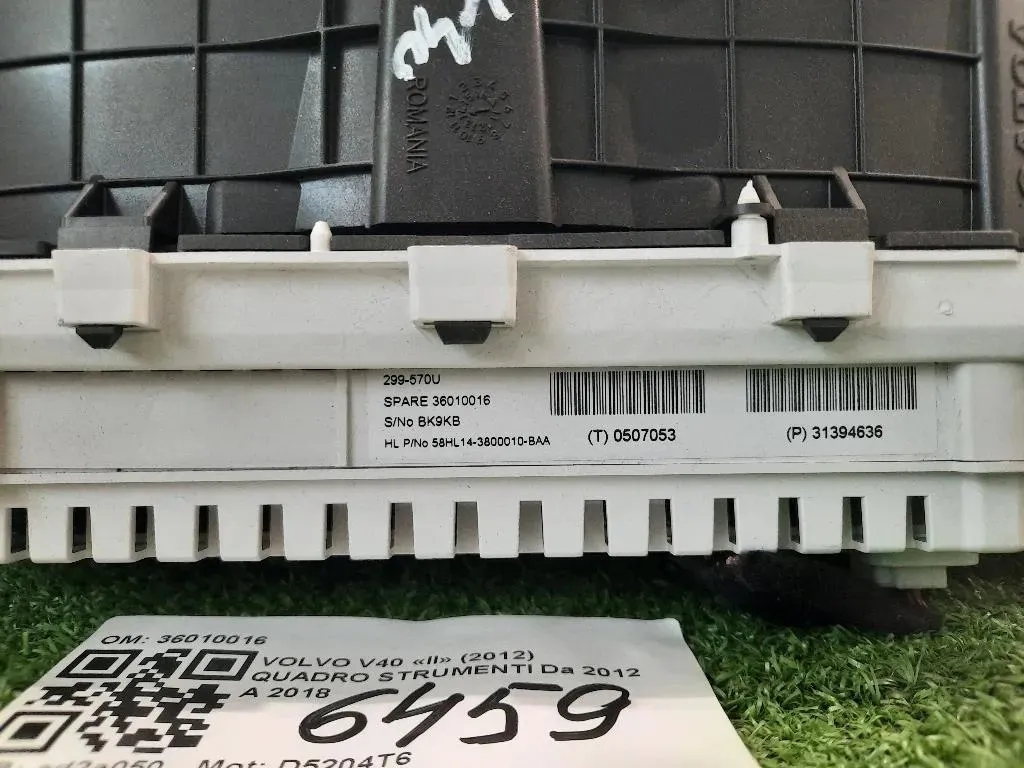 Quadro Strumenti 36010016 Volvo V40 II 2012
