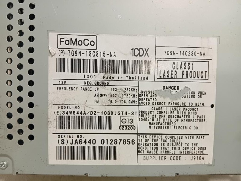 Unità Autoradio 7G9N-14C230-NA Jaguar XF I 2011