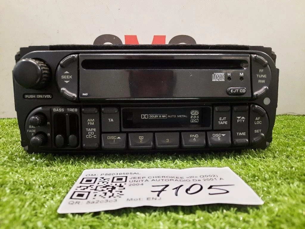 Unità Autoradio P56038585AL Jeep Cherokee III 2002
