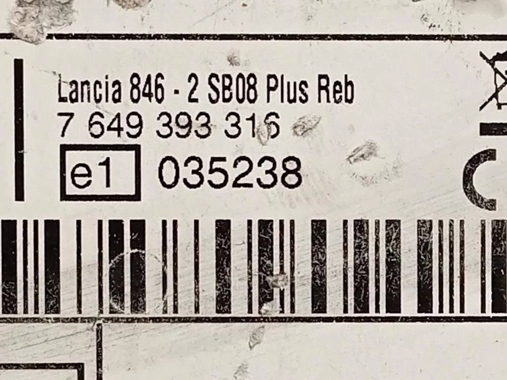 Unità Autoradio 7649393316 Lancia Ypsilon III 2011