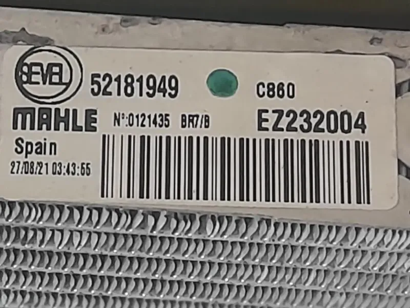 Radiatore Acqua 52181949 Fiat Ducato 290 2014